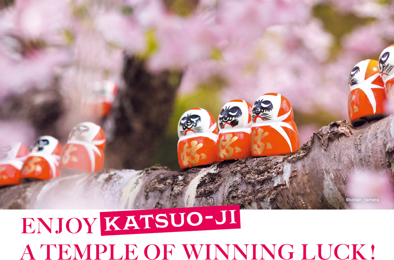 ENJOY KATSUO-JI A TEMPLE OF WINNING LUCK!